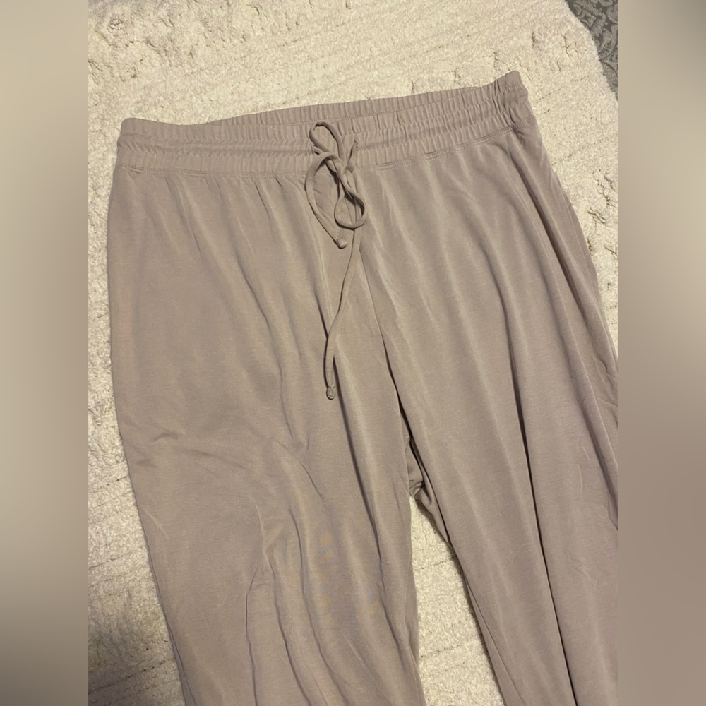 L | Express Taupe Drawstring Track Pants - Picture 6 of 6